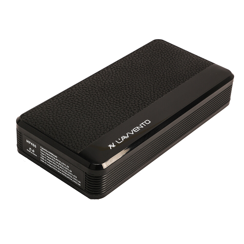 Power Bank MP486 20000mAh Fast Charger - Black