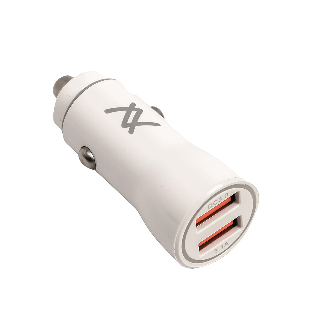 Car Charger MP319 QC3 Dual USB 18W - White