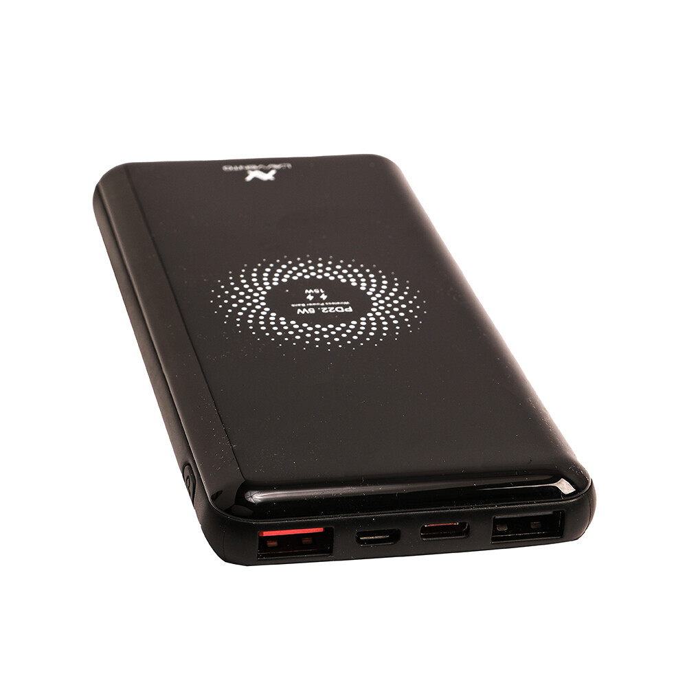 Power Bank MP125 10000mAh QI Wireless Fast Charger - Black