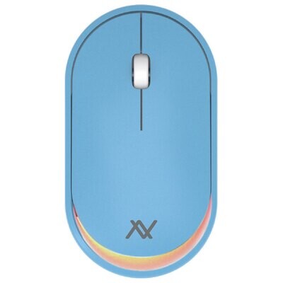 Mouse Dual Mode Bluetooth 2.4GHz with Re-Chargeable Battery - Blue