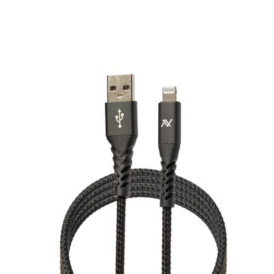 Cable MP472 MFI USB to Lightning Sync and Charging - 1M - Silver*Black