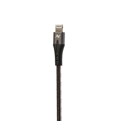 Cable (MP533) Flexible And  heave duty Metal MFI Type-C to Lightning - 1M