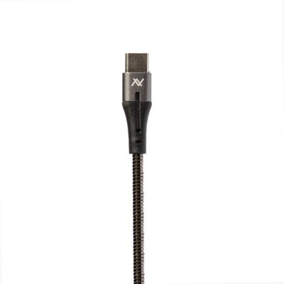 Cable (MP533) Flexible And  heave duty Metal MFI Type-C to Lightning - 1M