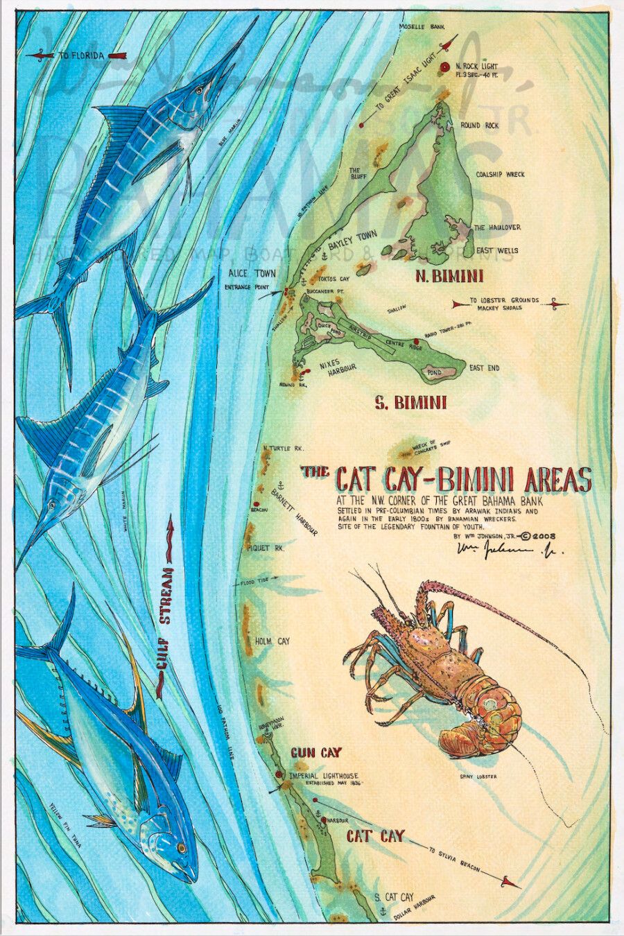 Cat Cay-Bimini Map