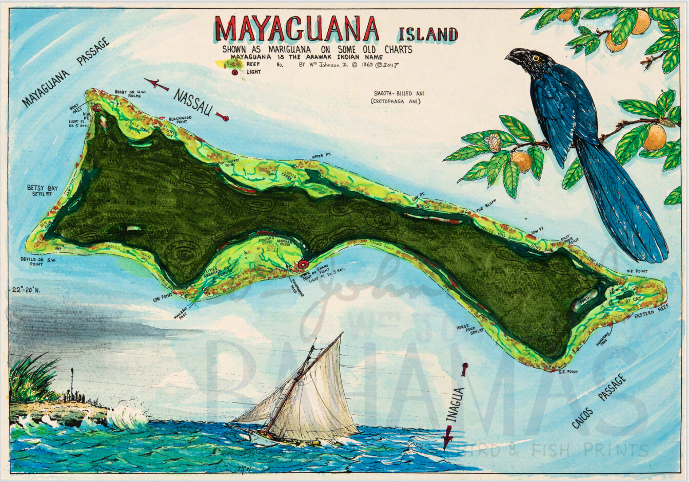 Mayaguana Island Map   3300088042 