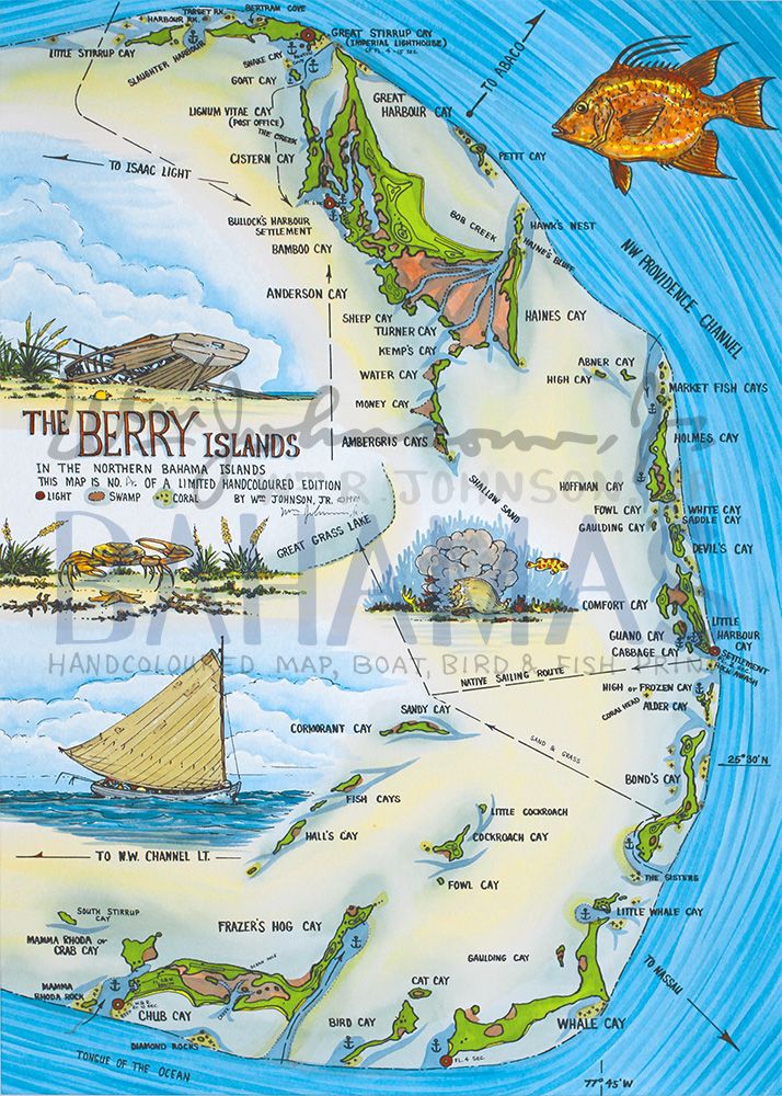 The Berry Islands Map