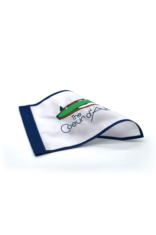 Floating Green Embroidered Pin Flag