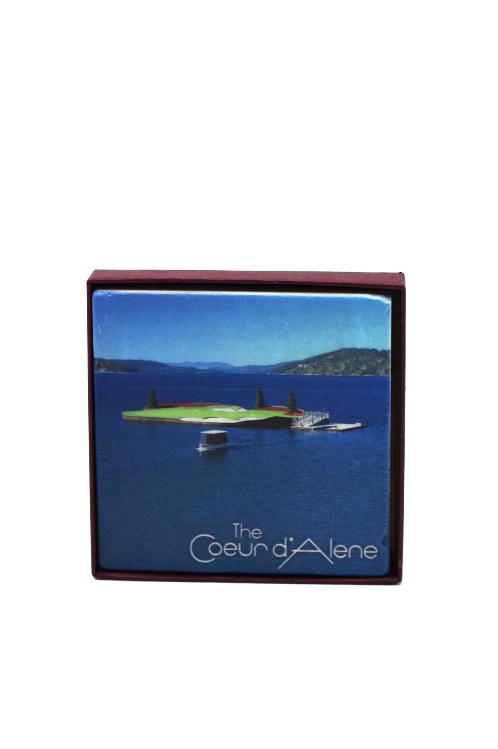 Screencraft Floating Green Marble Coaster