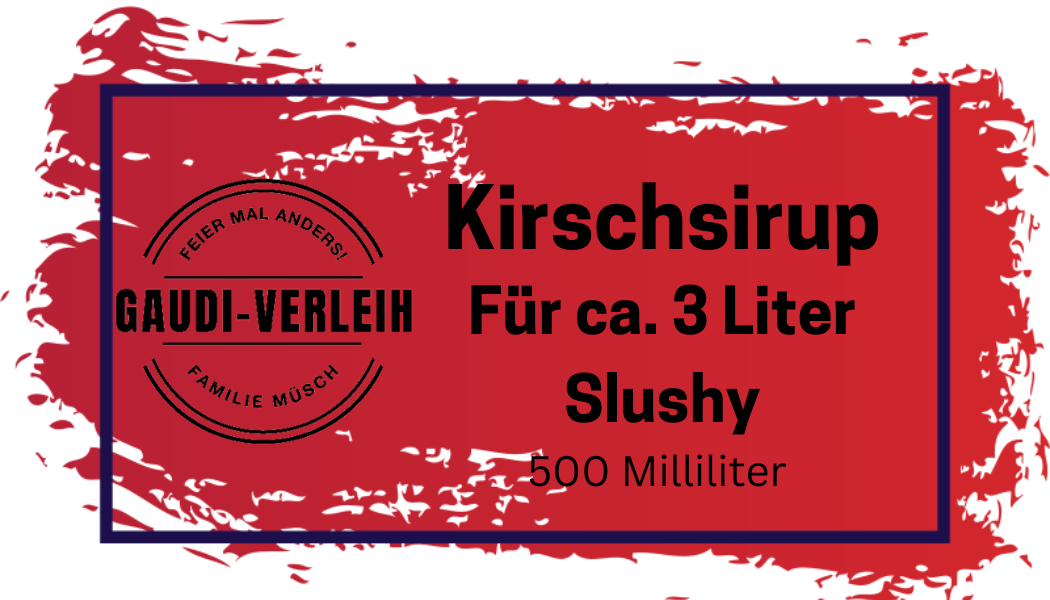 Slush Eis Sirup Kirsche für 3 Liter Fertiggetränk