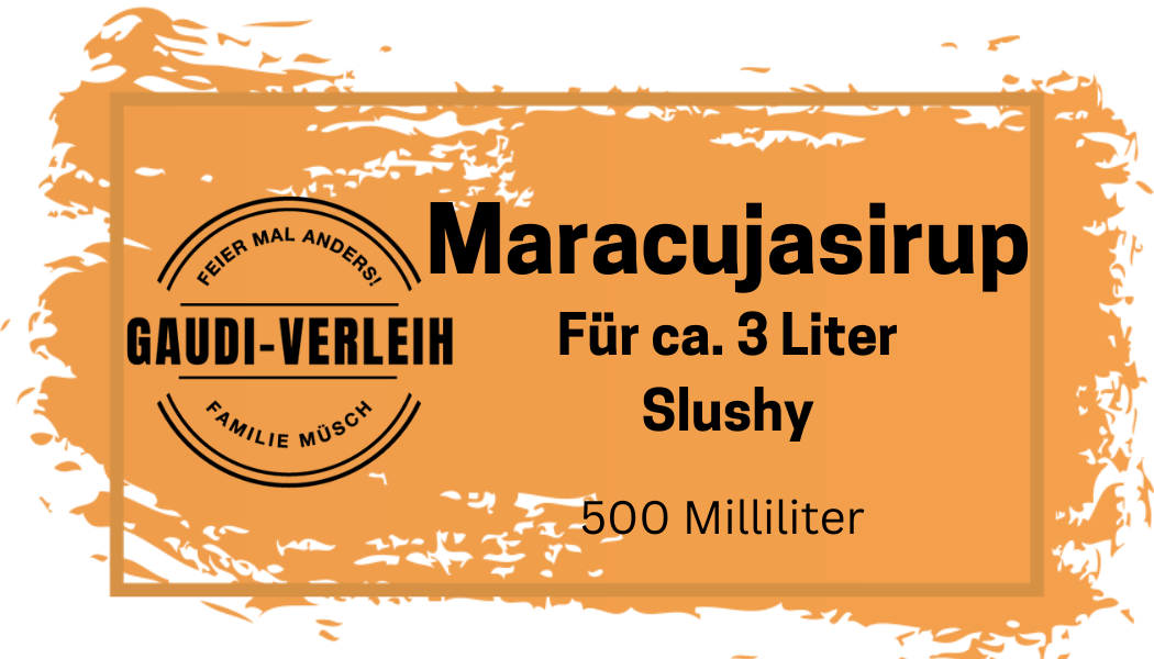 Slush Eis Sirup Maracuja/Orange für 3 Liter Fertiggetränk