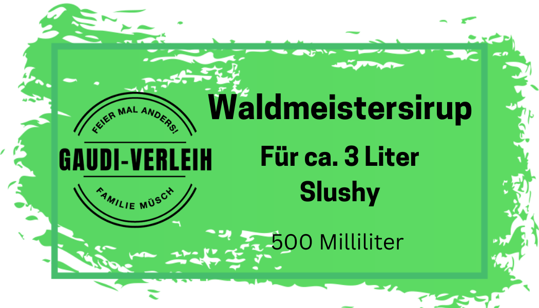 Slush Eis Sirup Waldmeister für 3 Liter Fertiggetränk