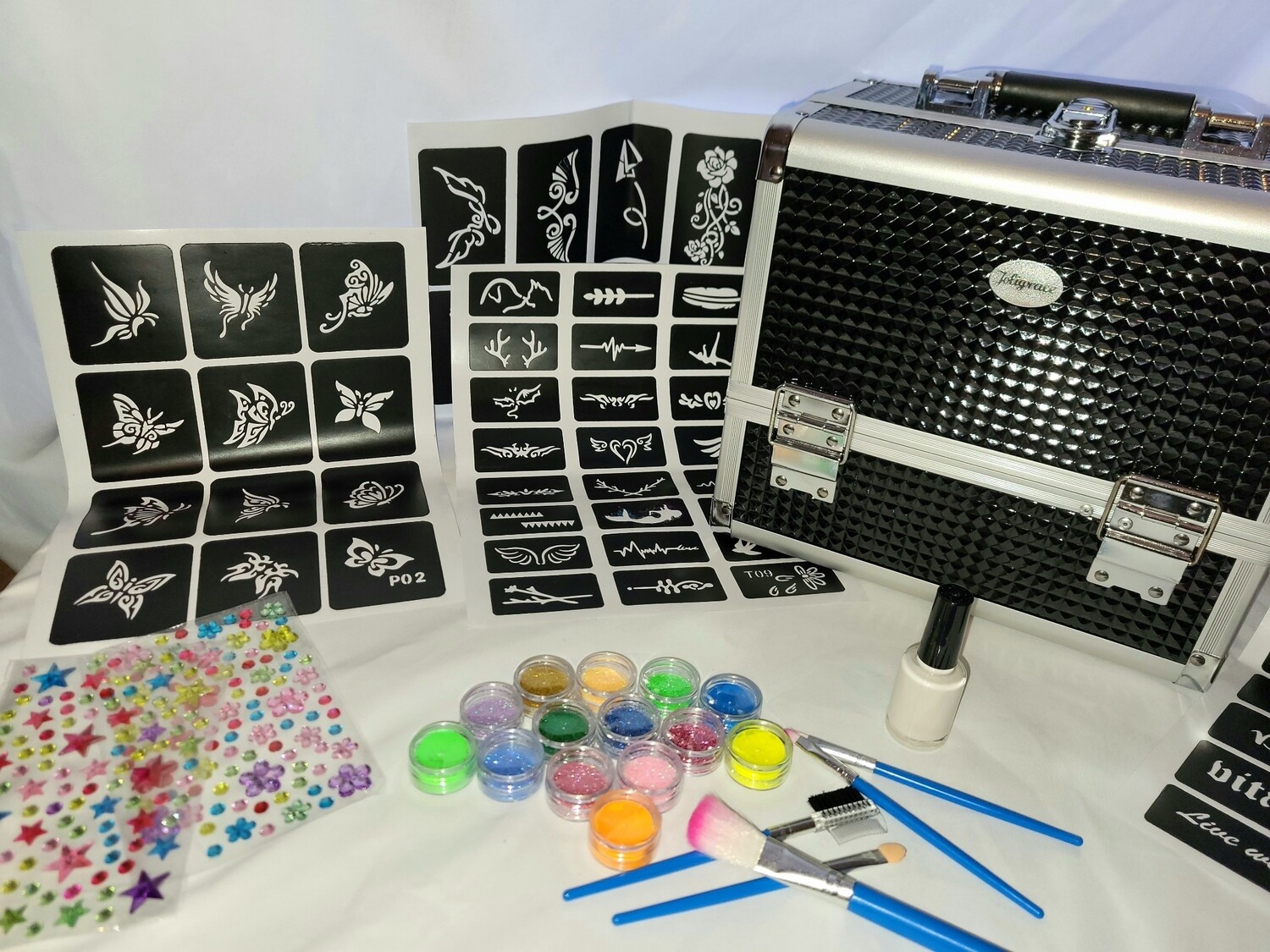 Glitzer und Neon Tattoos für Kinder