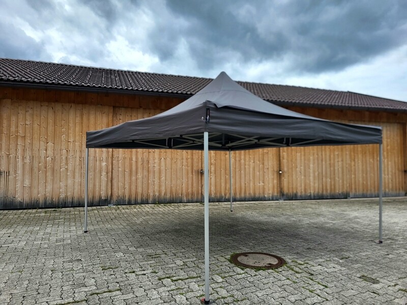 Pavillon 3 x 6 Meter grau