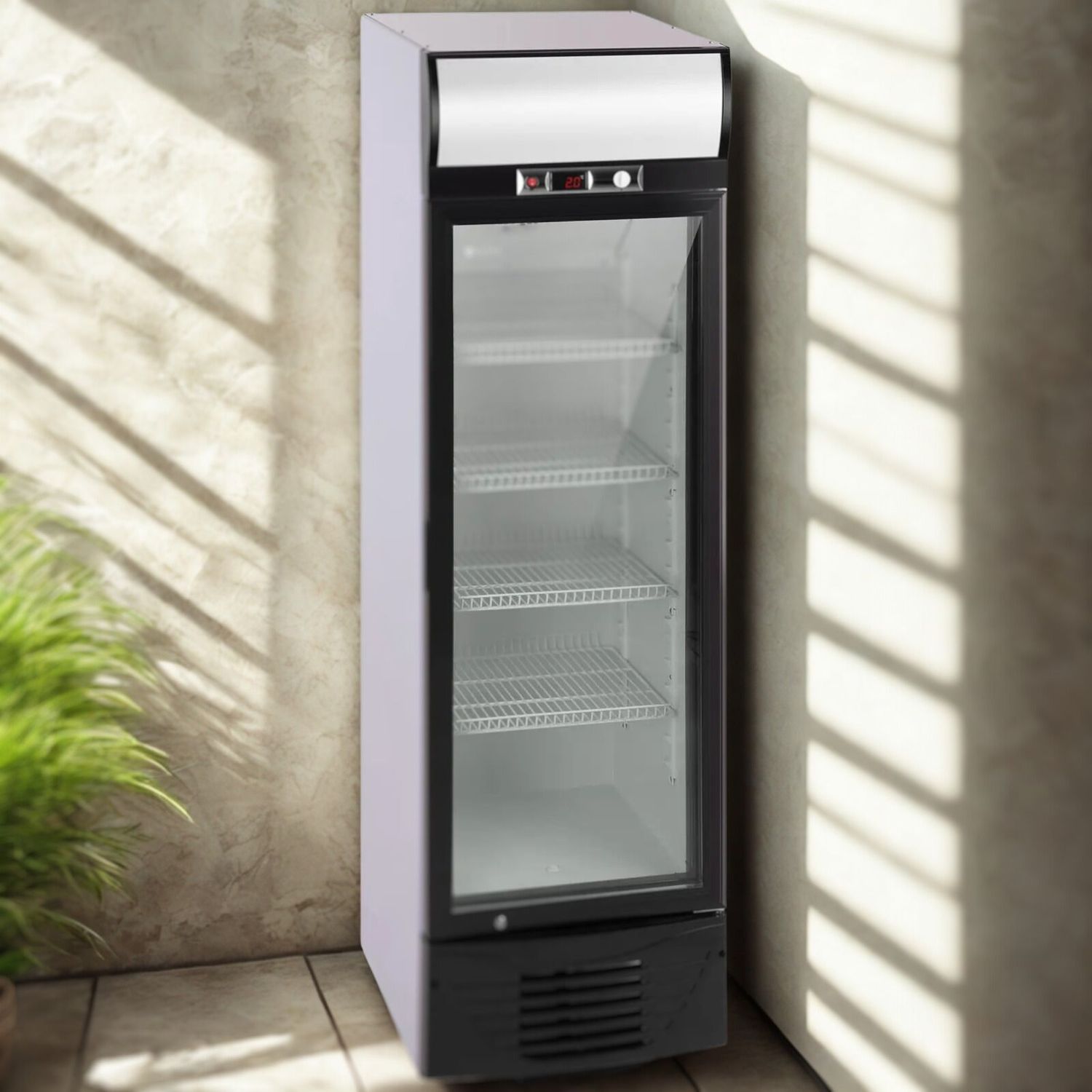Flaschenkühlschrank - Glastür - 238 L