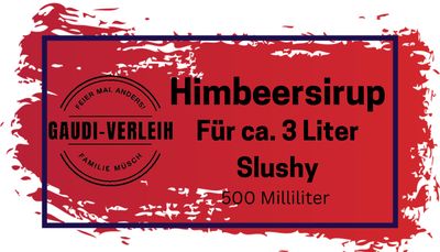 Slush Eis Sirup Himbeere für 3 Liter Fertiggetränk