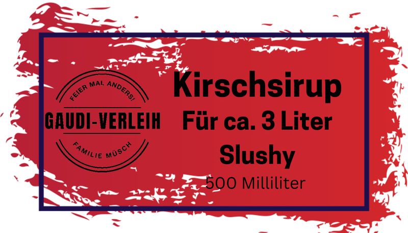 Slush Eis Sirup Kirsche für 3 Liter Fertiggetränk