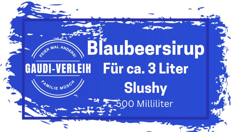Slush Eis Sirup Blaubeere für 3 Liter Fertiggetränk