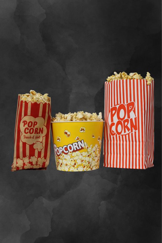 Popcorntüte im Retrolook, für ca. 2 Liter Popcorn