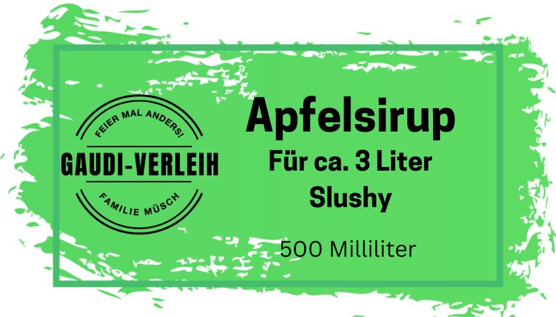 Slush Eis Sirup Apfel für 3 Liter Fertiggetränk