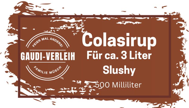 Slush Eis Sirup Cola für 3 Liter Fertiggetränk