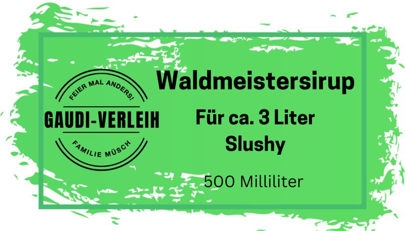 Slush Eis Sirup Waldmeister für 3 Liter Fertiggetränk