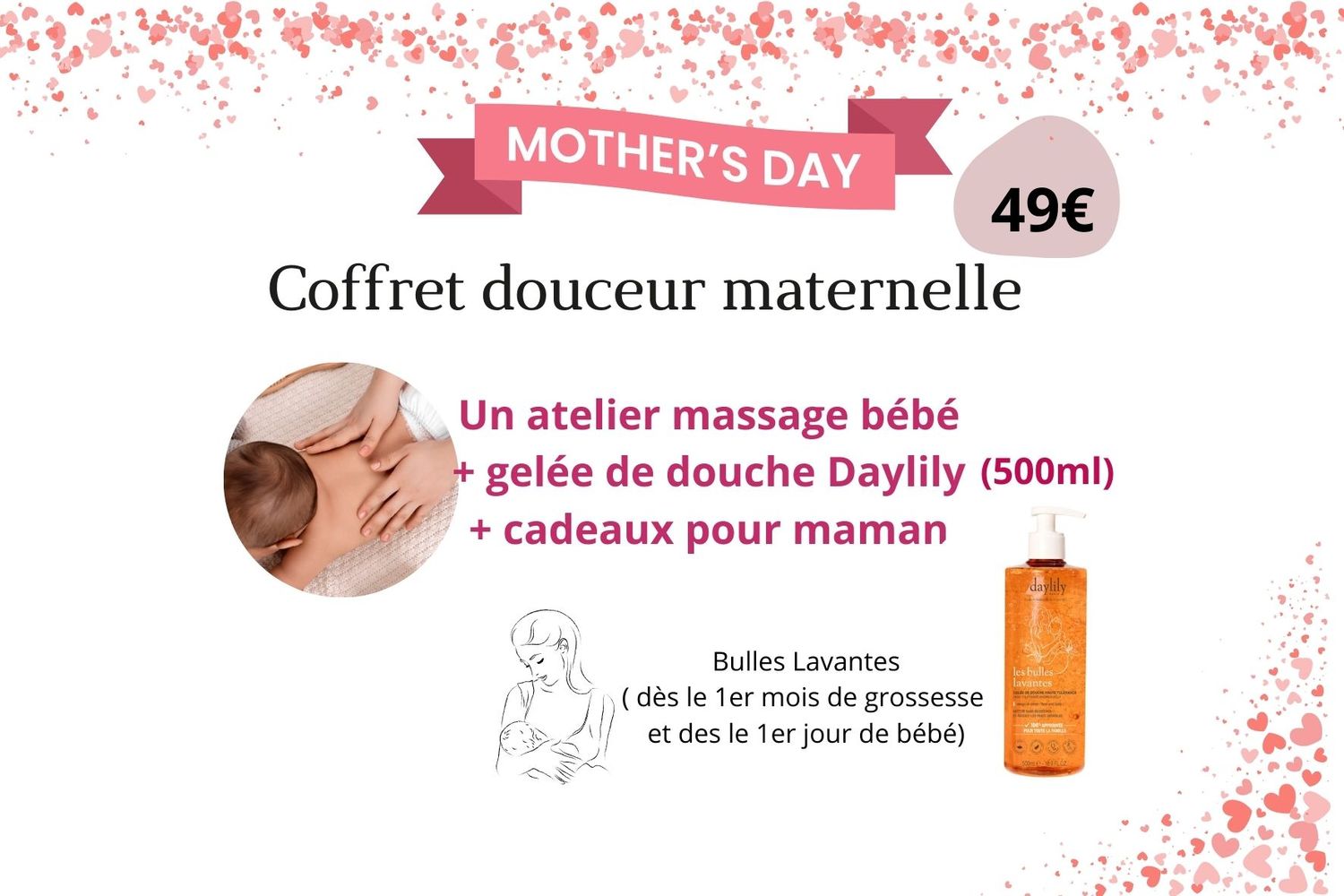Offre fête des mères                                    ( Coffret douceur maternelle )