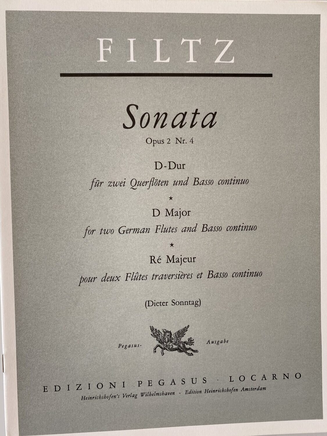 A. Filtz - Sonata in D-Dur Op. 2, No.4