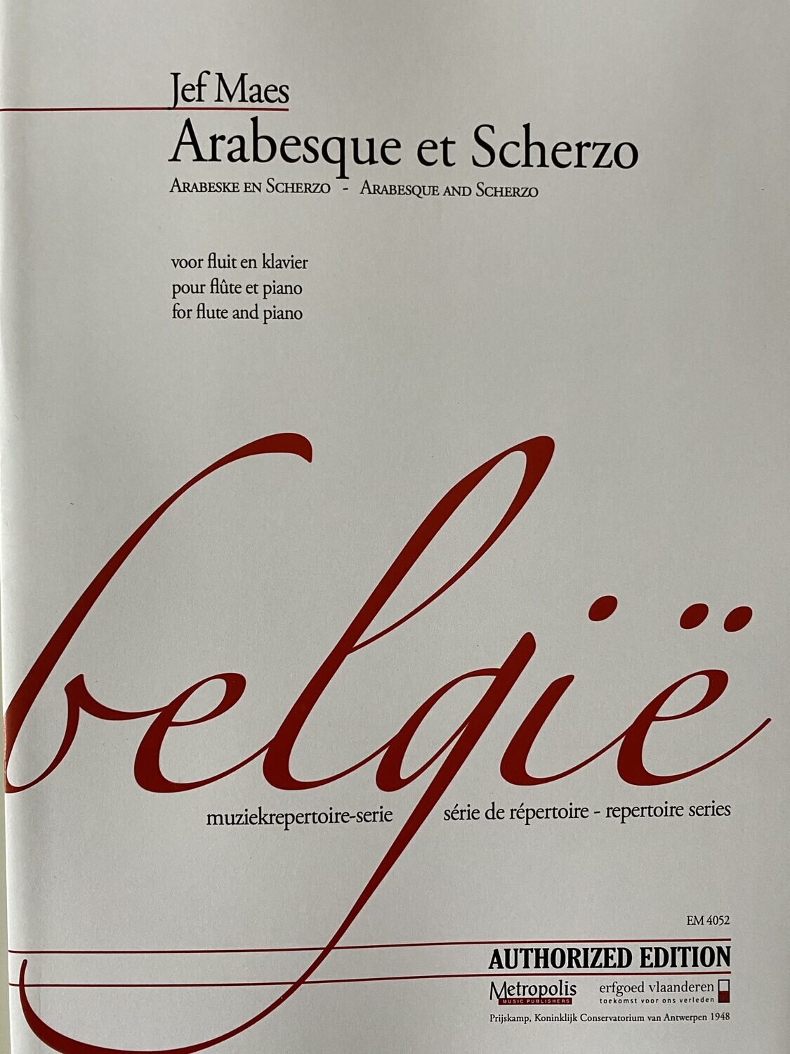 Jef Maes - Arabesque et Scherzo