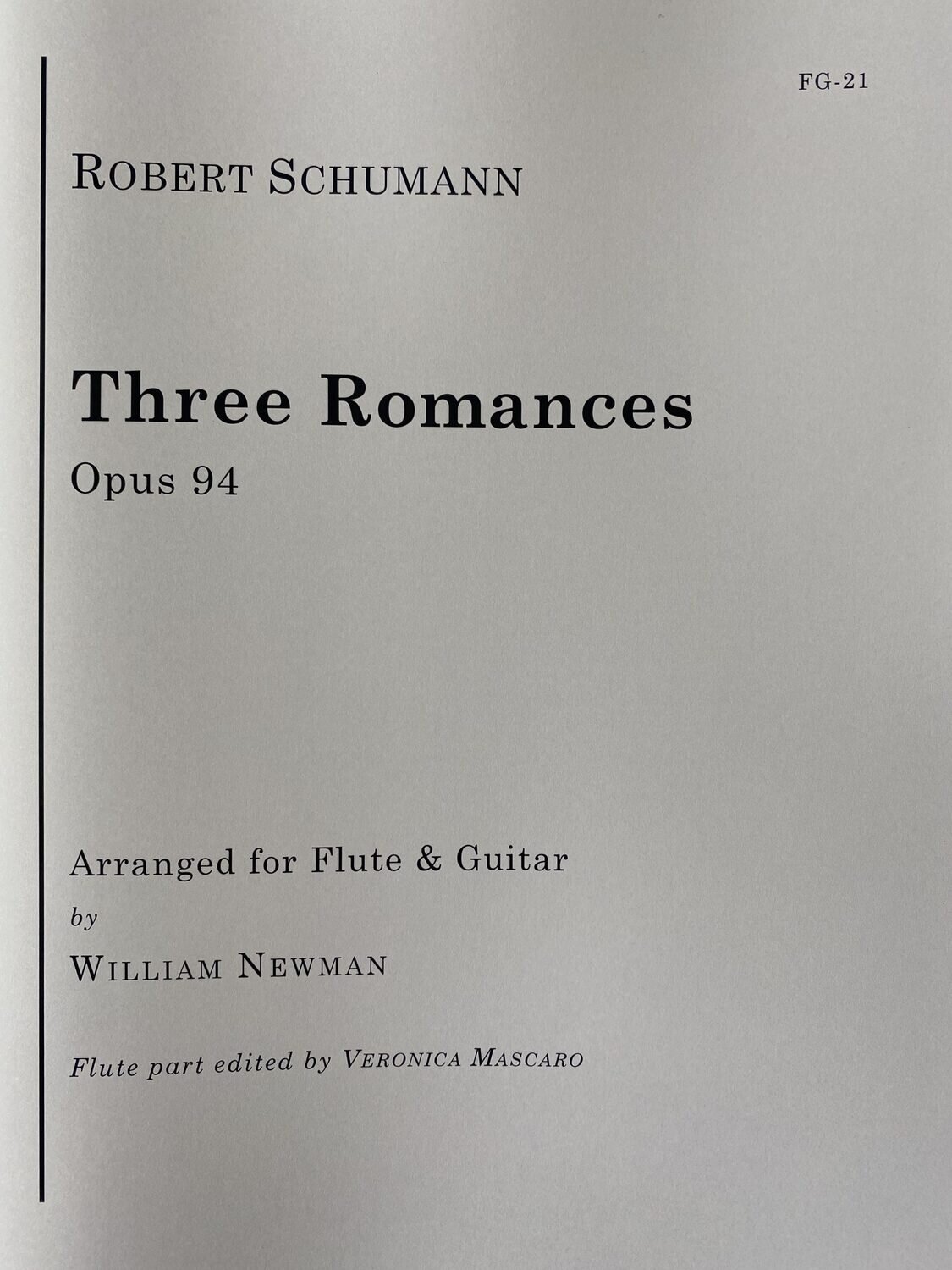 Robert Schumann - Three Romances Op. 94