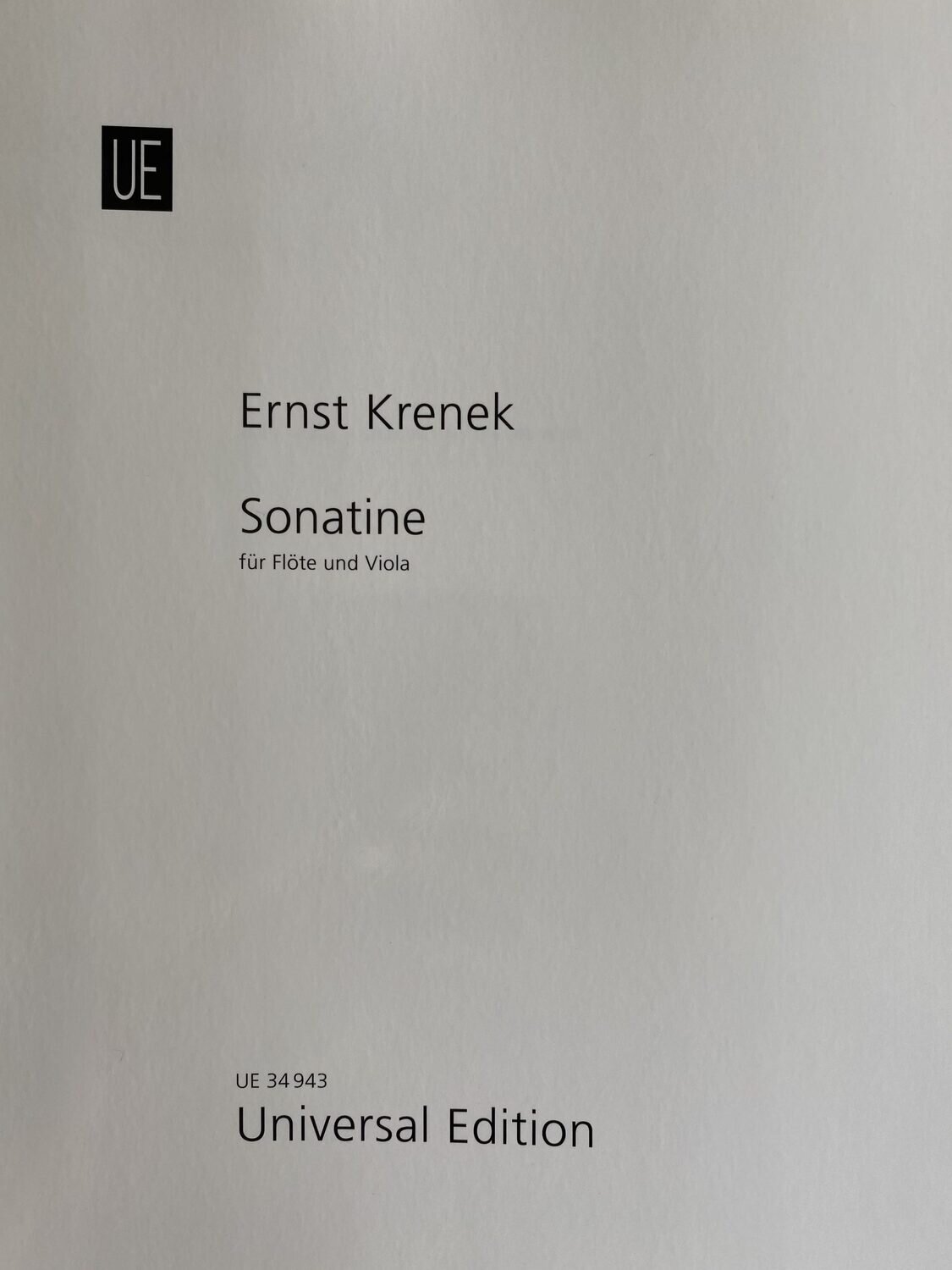 Ernst Krenek - Sonatine