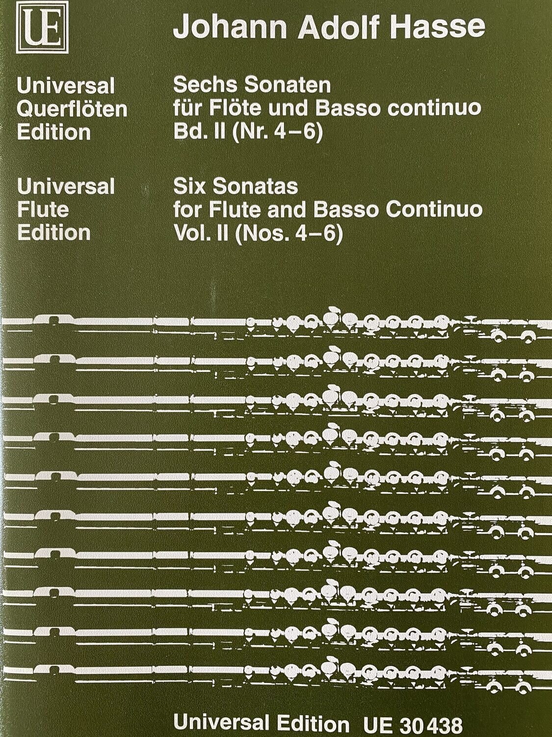 Johann Adolf Hasse - Sechs Sonaten - Band 2 (Nr. 4-6)