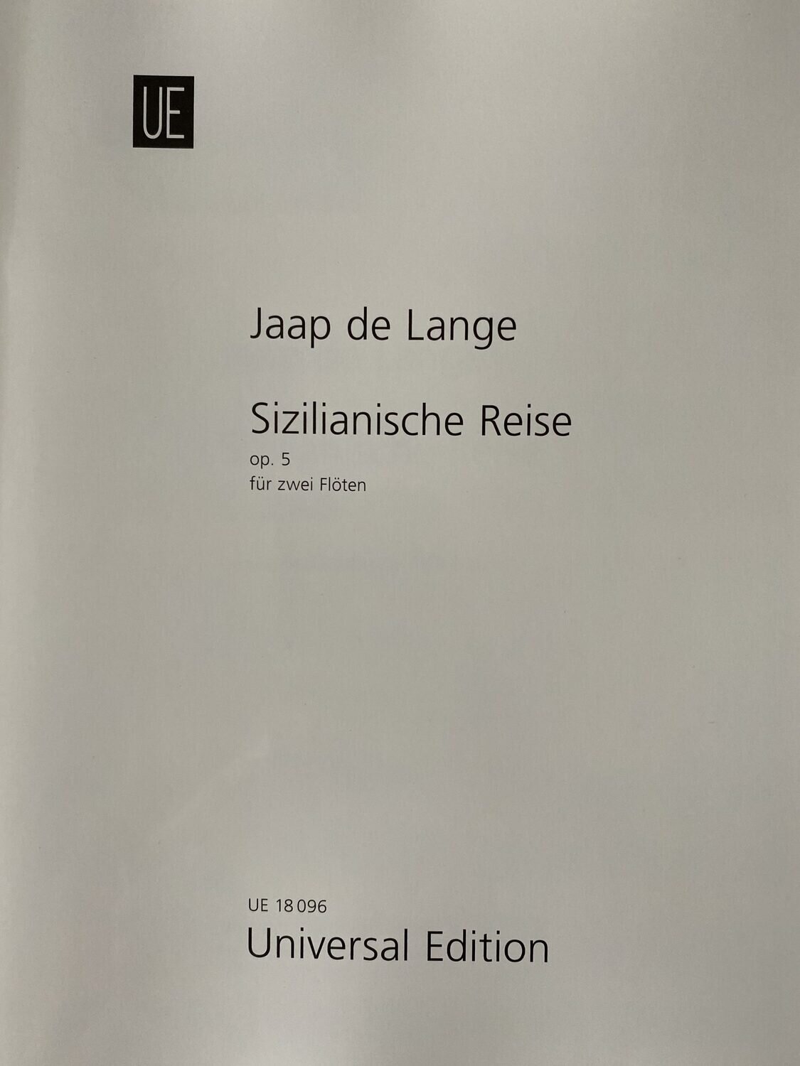 Jaap de Lange - Sizilianische Reise op. 5