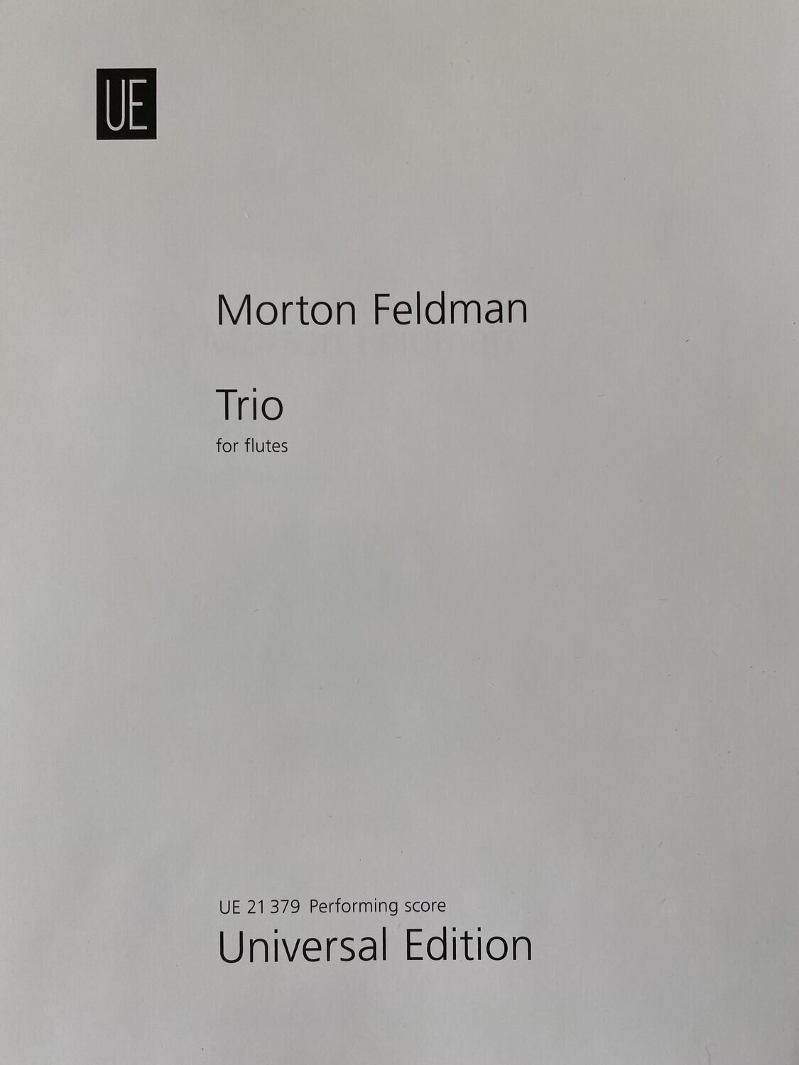 Morton Feldman - Trio (1972)