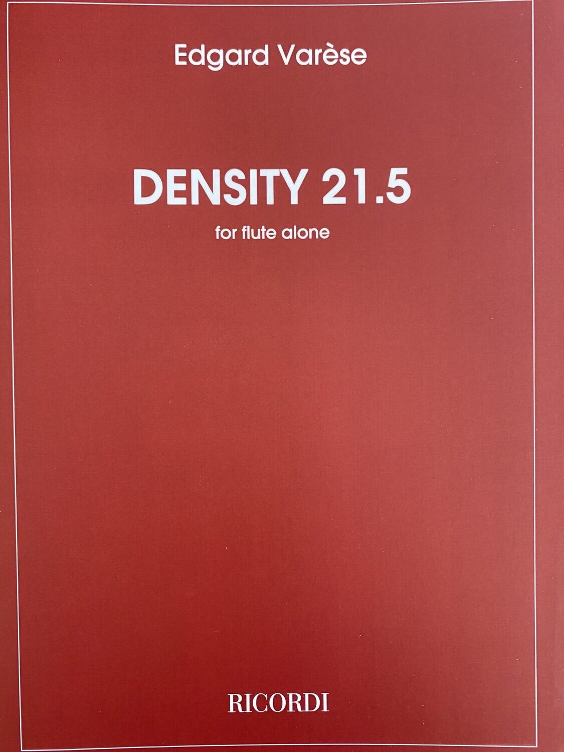 Edgard Varèse - Density 21.5