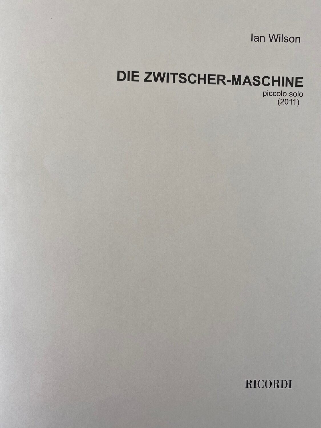 Ian Wilson - Die Zwitscher-Maschine