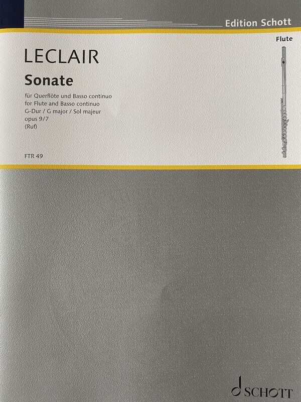 J-M. Leclair - Sonate in G-Dur - opus 9/7 J-M. Leclair - Sonate in G-Dur - opus 9/7