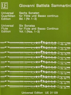 Giovanni Battista Sammartini - Sechs Sonaten - Band 1 (Nr. 1-3)