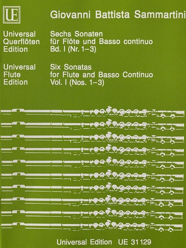 Giovanni Battista Sammartini - Sechs Sonaten - Band 1 (Nr. 1-3) Giovanni Battista Sammartini - Sechs Sonaten - Band 1 (Nr. 1-3)