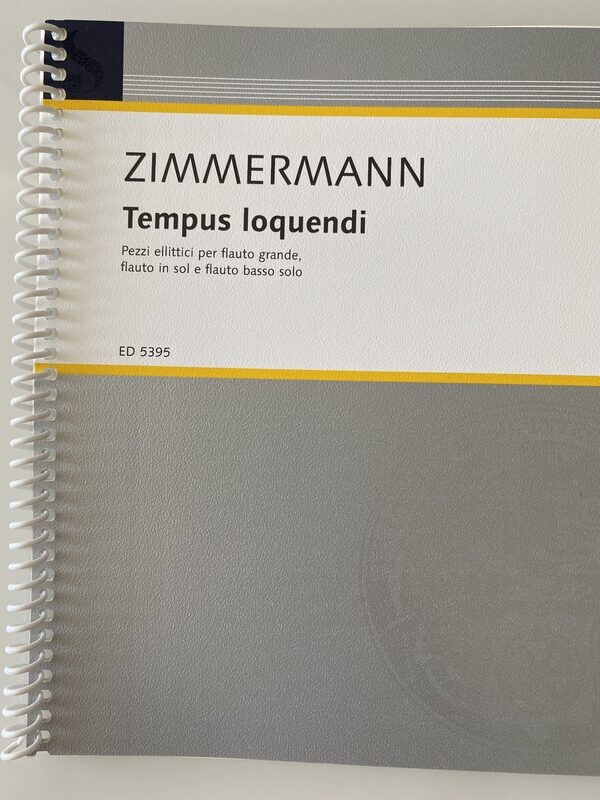 B.A. Zimmermann - Tempus loquendi B.A. Zimmermann - Tempus loquendi