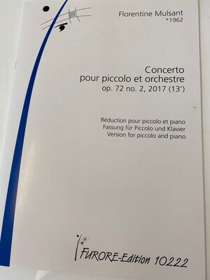 Florentine Mulsant - Concerto pour piccolo et orchestre - op. 72 no. 2