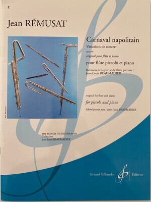 Jean Rémusat - Carnaval napolitain - Variations de concert - opus 40
