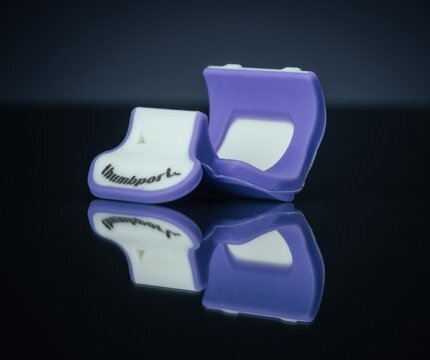Solexa Thumbport/Daumenstütze für die rechte Hand- ivory/purple