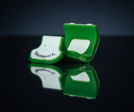 Solexa Thumbport/Daumenstütze für die rechte Hand - white/green