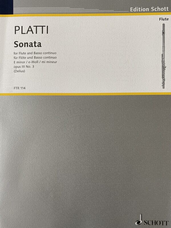 Giovanni Platti - Sonata in e-Moll - opus 3 no. 3 Giovanni Platti - Sonata in e-Moll - opus 3 no. 3
