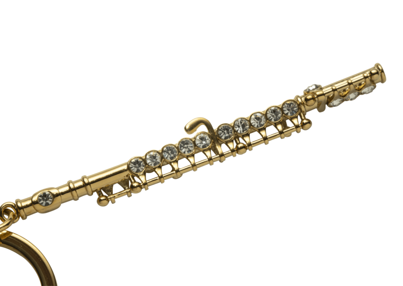 Roi Schlüsselanhänger Gelbgold vergoldet mit Swarovski-Steinen Roi Schlüsselanhänger Gelbgold vergoldet mit Swarovski-Steinen