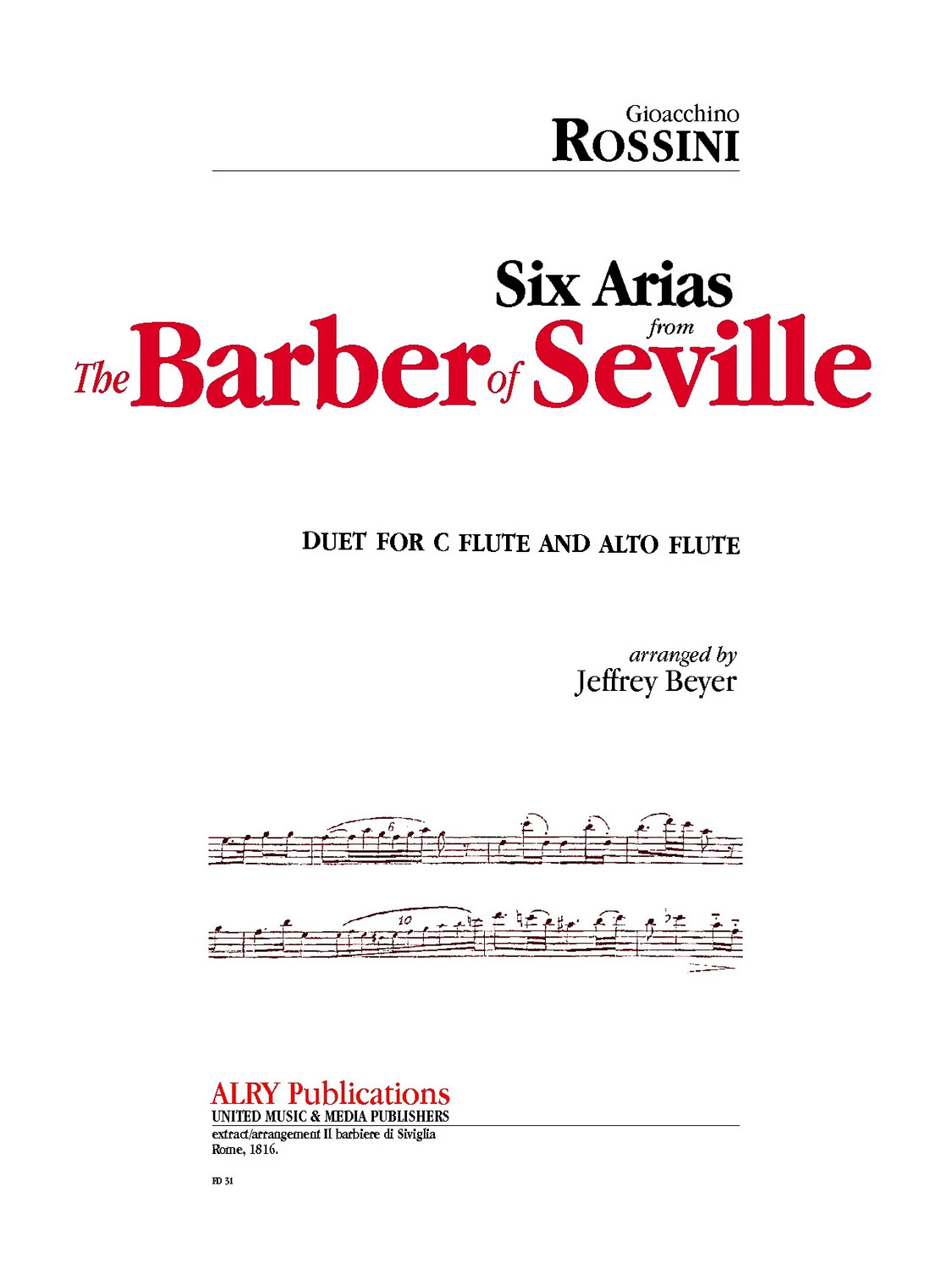 G. Rossini - Six Arias from The Barber of Seville