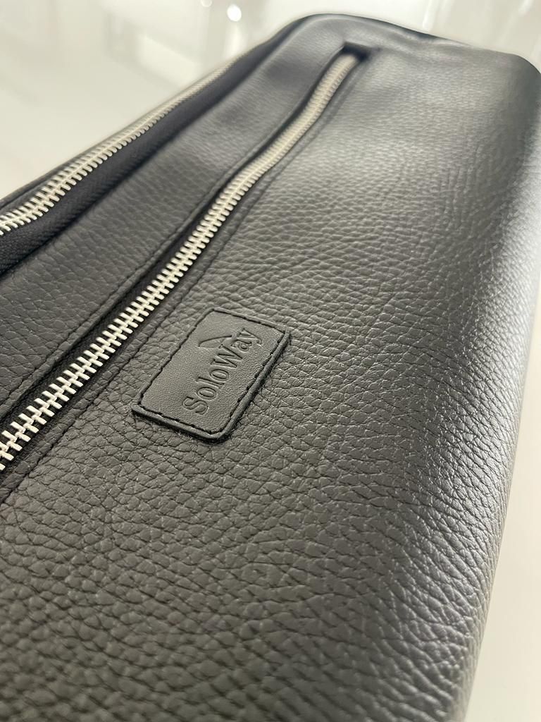 Soloway Flute + Piccolo Bag | Modell Black | schwarz (für Flöte mit H-Fuß+Piccolo)