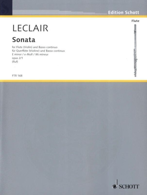 J-M. Leclair - Sonata in e-moll - opus 2/1 J-M. Leclair - Sonata in e-moll - opus 2/1