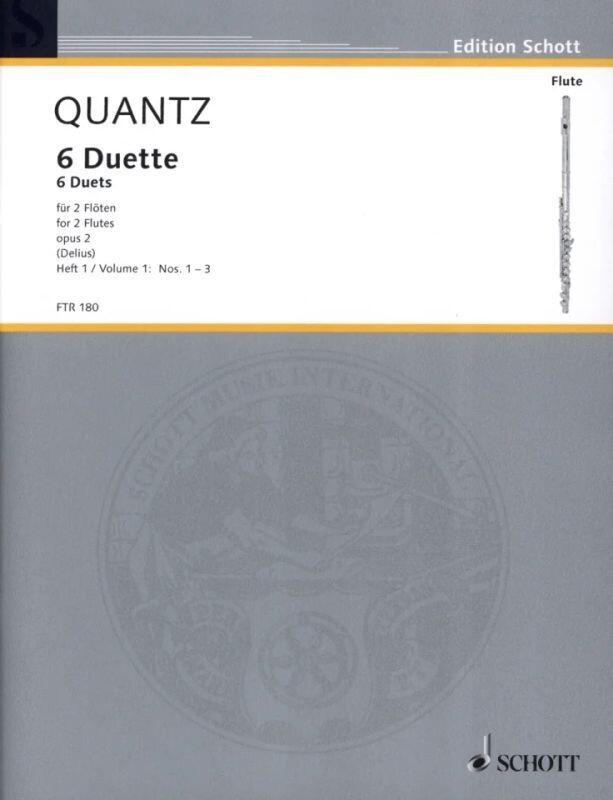 J.J. Quantz - 6 Duette - opus 2 no. 1-3 - Band 1
