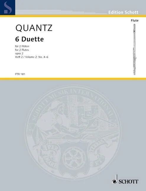 J.J. Quantz - 6 Duette - opus 2 no. 4-6 - Band 2